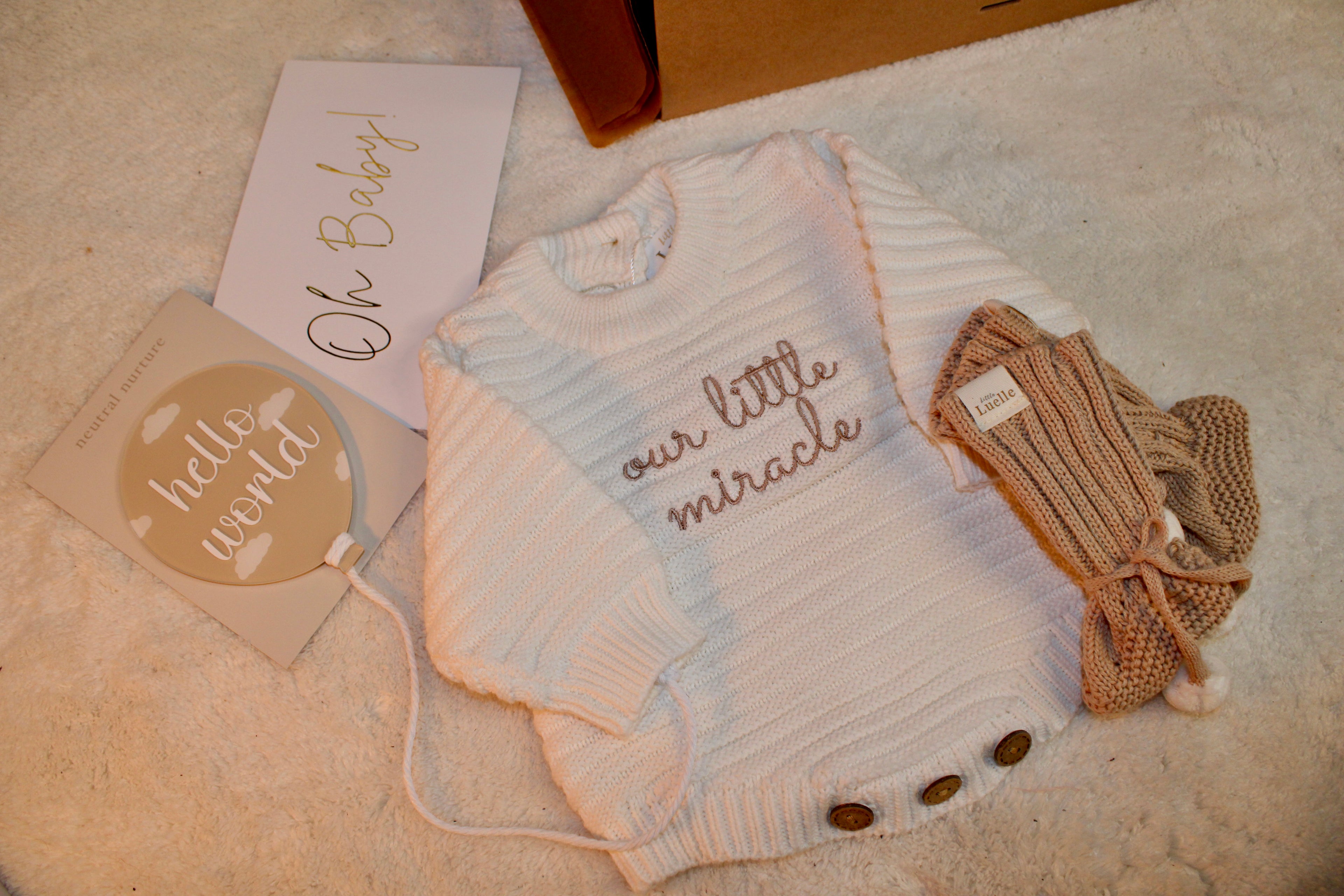 OUR LITTLE MIRACLE BABY GIFT BOX